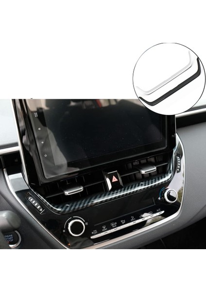Merkezi Konsol Pano Navigasyon Hava Firar Çerçeve Kapak Trim Toyota Corolla Cross 2021 2022 Gümüş (Yurt Dışından) modelleri