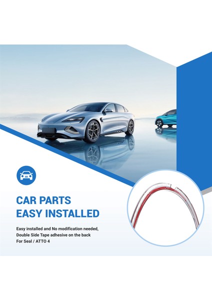 Araba Dikiz Aynası Kapağı Trim Yan Kapı Aynası Kapağı Koruyucu Gümüş Byd Contası / Byd Atto 4 (Yurt Dışından) indirimleri