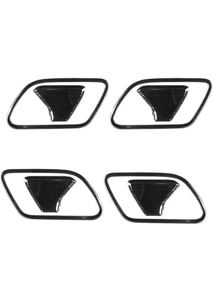 Mercedes Benz B Glb Gla Sınıfı W247 2020 2021 Paslanmaz Çelik Kapı Kolu Kase Kapağı Trim Çerçeve Aksesuarları, Siyah (Yurt Dışından)