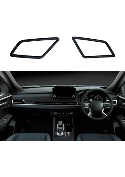 Mitsubishi Outlander 2022 2023 Için Siyah Dashboard Hava Çıkış Havalandırma Ayar Kapağı Etiket Dekorasyon Çerçeve Rhd (Yurt Dışından) fırsatları