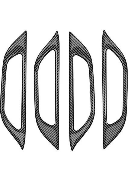 Rhd Araba Iç Kapı Kolu Dekorasyon Kapak Etiket Trim Dekorasyon Lexus NX260 NX350H 2022 2023 Karbon Fiber (Yurt Dışından)