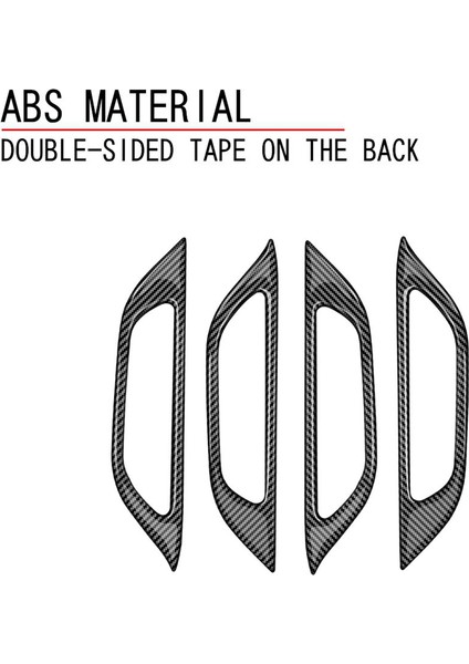 Rhd Araba Iç Kapı Kolu Dekorasyon Kapak Etiket Trim Dekorasyon Lexus NX260 NX350H 2022 2023 Karbon Fiber (Yurt Dışından) fırsatları