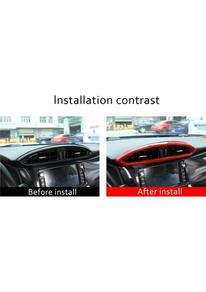 Suu Brz Toyota 86 2012-2020 Orta Konsol Klima Çıkış Havalandırma Kapağı Trim Çerçeve Çıkartmaları Aksesuarları, Kırmızı (Yurt Dışından) modelleri