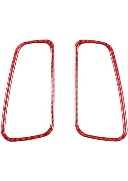 11. Nesil Honda Civic 2022 Karbon Fiber Orta Konsol Gösterge Paneli Hava Çıkış Havalandırma Kapağı Trim Sticker Aksesuarları, Kırmızı (Yurt Dışından)