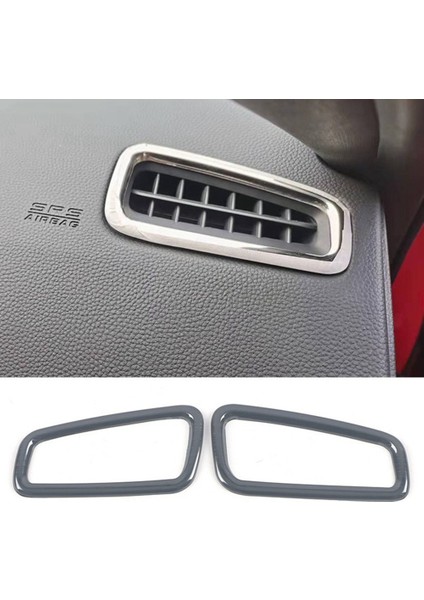 11TH Gen Honda Civic 2022 Için Paslanmaz Çelik Pano Hava Çıkış Havalandırma Çerçeve Kapak Trim Etiket Aksesuarları, Siyah (Yurt Dışından) fiyatları