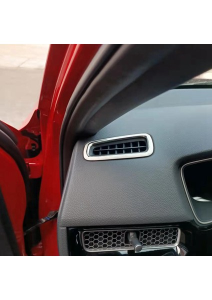 11TH Gen Honda Civic 2022 Için Paslanmaz Çelik Pano Hava Çıkış Havalandırma Çerçeve Kapak Trim Etiket Aksesuarları, Siyah (Yurt Dışından) modelleri