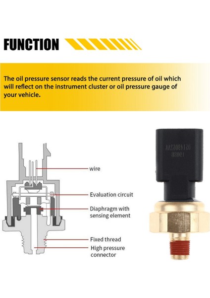 68258694AA 5149064AA Jeep Dodge Chrysler Için Motor Yağı Basınç Anahtarı Gönderici Sensörü (Yurt Dışından)