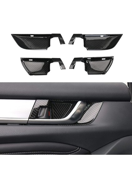 Honda Accord 2018-2021 Için Araba Iç Kapı Kolu Kase Kapağı Trim Karbon Fiber Tarzı Dekor Etiket Aksesuarları (Yurt Dışından) fiyatları