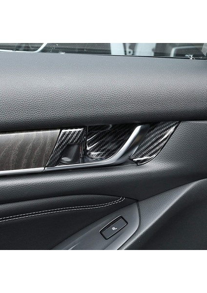 Honda Accord 2018-2021 Için Araba Iç Kapı Kolu Kase Kapağı Trim Karbon Fiber Tarzı Dekor Etiket Aksesuarları (Yurt Dışından) fırsatları