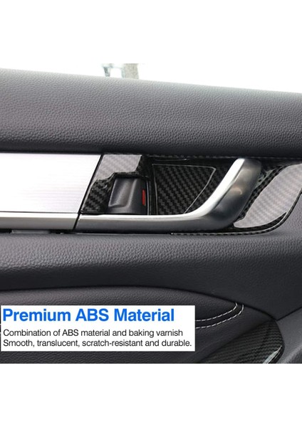 Honda Accord 2018-2021 Için Araba Iç Kapı Kolu Kase Kapağı Trim Karbon Fiber Tarzı Dekor Etiket Aksesuarları (Yurt Dışından) indirimleri