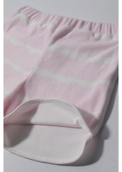 Kız Çocuk Batik Desenli Havlu Alt Üst Takım - Pembe (2-3 Yaş 7-8 Yaş)