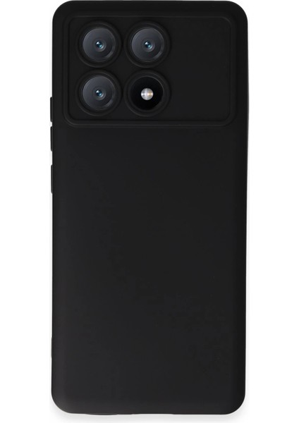 Xiaomi Poco X6 Pro Kılıf Nano Içi Kadife Silikon - Siyah Nrmsa