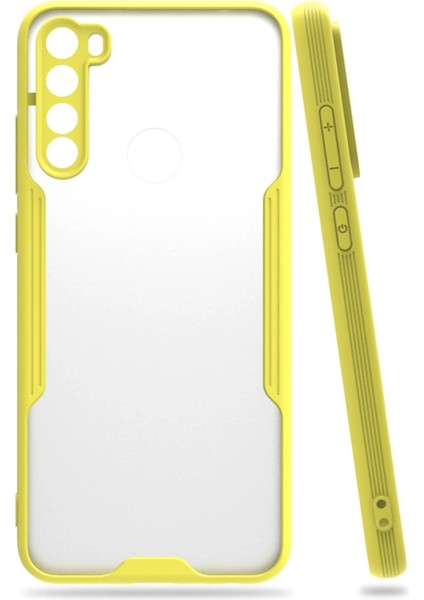 Xiaomi Redmi Note 8 Kılıf Platin Silikon - Sarı Ynsmr