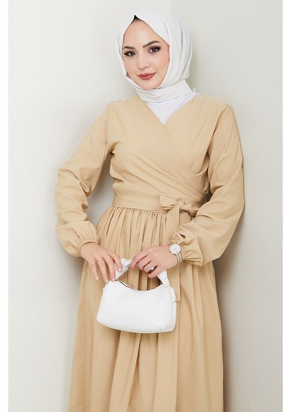 Bağlamalı Bluz Etek Ikili Takım 1465 - Taş