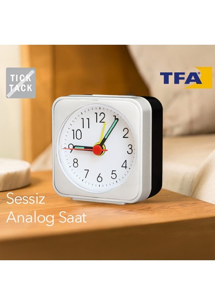 Tfa 60.1019 Sessiz Çalışan Analog Çalar Saat