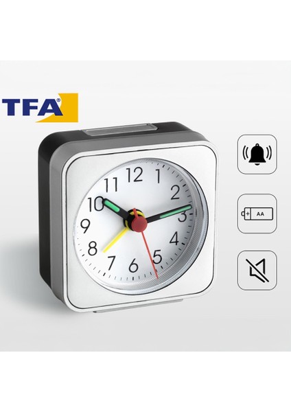 Tfa 60.1019 Sessiz Çalışan Analog Çalar Saat