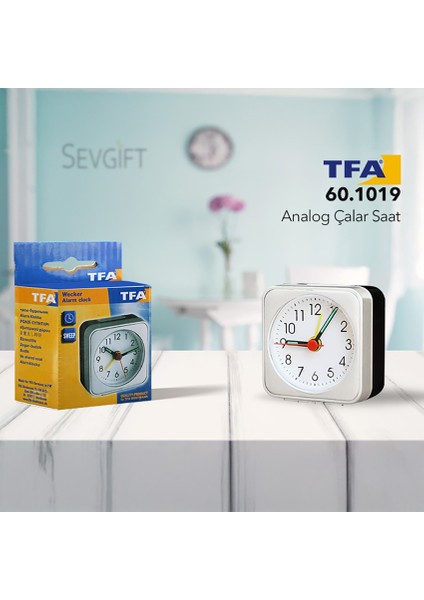 Tfa 60.1019 Sessiz Çalışan Analog Çalar Saat