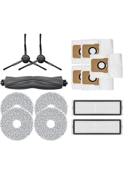 Robot Aksesuarları Bot L10S Ultra / X10 Robot Süpürge Parçaları Ana Yan Fırça Filtresi, Siyah Yan Fırça (Yurt Dışından) indirimleri