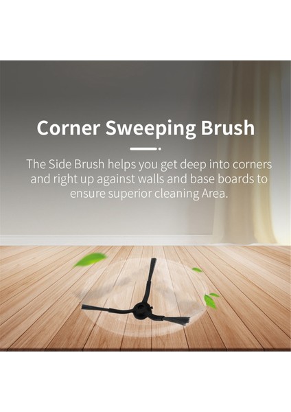 T20 Robot Süpürge Yedek Parçaları Yıkanabilir 8 Adet Vakumlu Yan Fırça (Yurt Dışından) modelleri