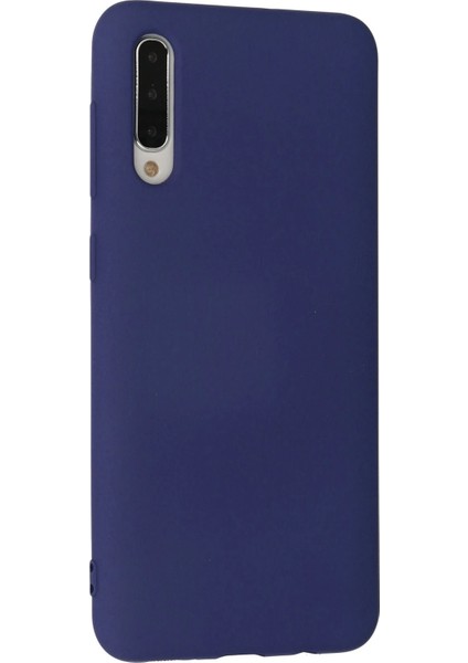 Samsung Galaxy A30S Kılıf Nano Içi Kadife Silikon - Lacivert Nrmsa