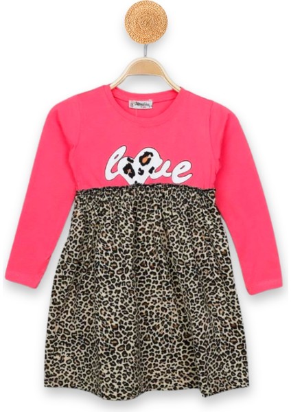 Kız Çocuk Elbise Leoparlı