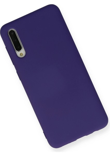 Samsung Galaxy A30S Kılıf Nano Içi Kadife Silikon - Mor Nrmsa
