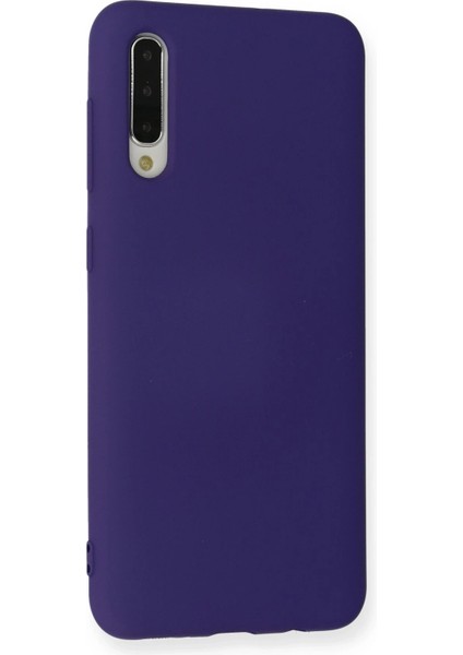 Samsung Galaxy A30S Kılıf Nano Içi Kadife Silikon - Mor Nrmsa