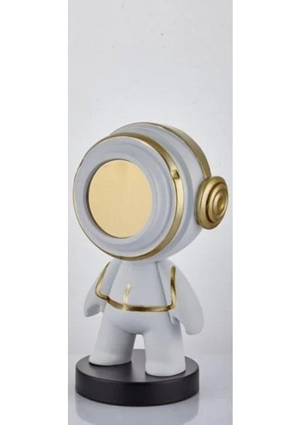 Astronaut White Gold Small Decor 18 x 14 x 30 cm
