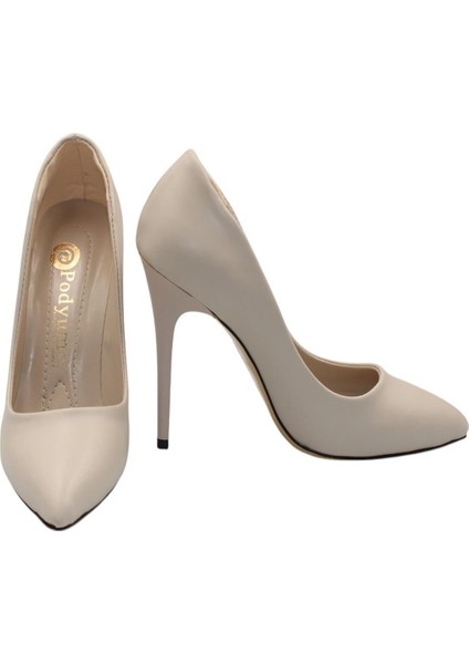 Ten Cilt Topuklu 10 cm Kadın Stiletto Ayakkabı