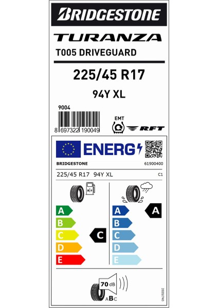 225/45 R17 94Y Xl T005 Drıveguard Rft Oto Yaz Lastiği (Üretim Yılı:2025) fırsatları