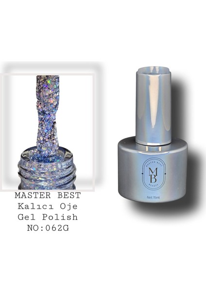 Kalıcı Oje Glitter 15 ml 062G