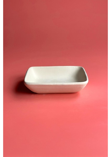 Dikdörtgen Reçellik - Seramik Bisküvi (Ham Ürün)