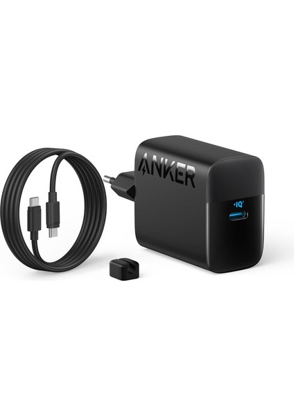 Şarj Cihazı (45W) Usb-C ve Usb-C Kablolu (2'li Set) - B2653 - Siyah (Anker Türkiye Garantili)