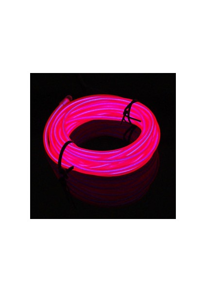 El Wire Neon Ip LED - Sıcak Pembe (3m) Standart