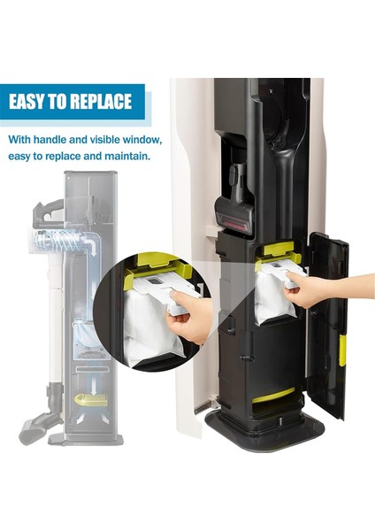 Cordzero Kablosuz Süpürge A937KGMS A939KBGS Için 16 Paket Vakumlu Toz Torbası Yedek (Yurt Dışından) fiyatları