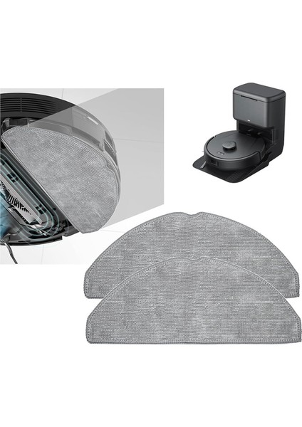 L60 Robot Süpürge Için 4'lü Mop Bezi Yedek Parçası, Mikrofiber Ped Yıkanabilir Aksesuarlar (Yurt Dışından)