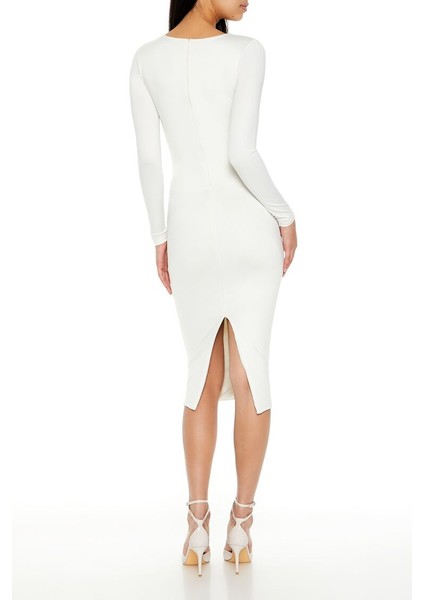 Kare Yaka Midi Elbise indirimleri