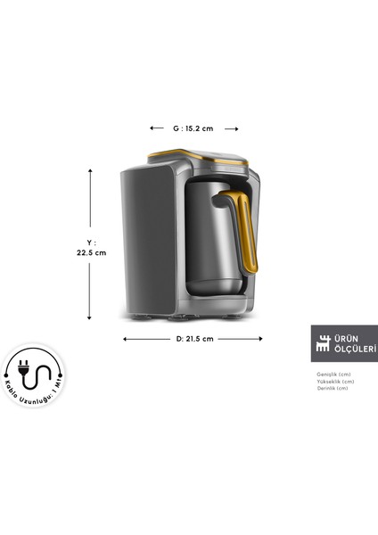 Hatır Neo Türk Kahve Makinesi Pineapple Yellow