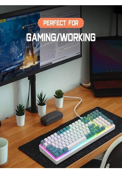 9 Full Rgb Aydınlatma Modlu %100 Kablolu Gerçek Mekanik Klavye Oyuncu Klavyesi Gamer Pubg