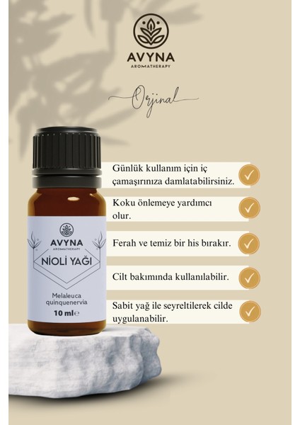 Nioli Uçucu Yağı 10 ml %100 Saf ve Doğal (Niaouli Essential Oil)