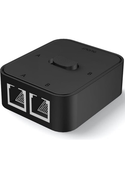 2 Giriş 1 Çıkış / 1 Giriş 2 Çıkış Manuel Ethernet Anahtarı | 1000MBPS RJ45 Splitter