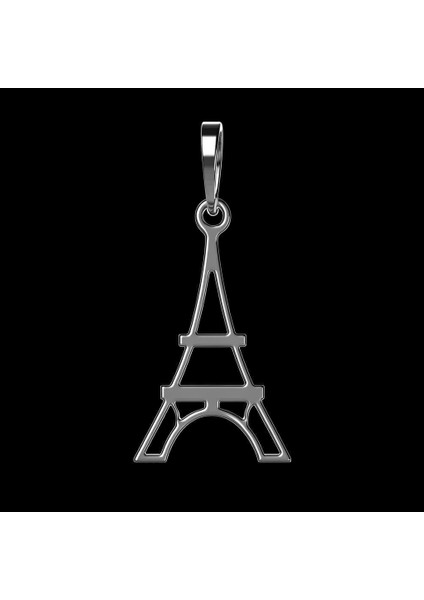 925 Ayar Gümüş Kolye Eiffel Kulesi SM4574