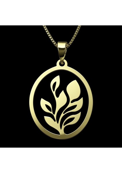 8 Ayar Altın Kolye Ucu Ateş Alevi GM4819 1 gr