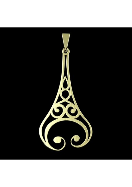 8 Ayar Altın Kolye Ucu Eiffel Kulesi GM4573 1 gr