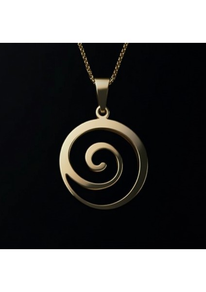 8 Ayar Altın Kolye Ucu Galaksi Spiral GM4659 1 gr