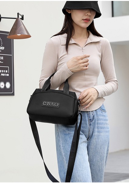 Moda Yüz Kadın Çantası Basit Crossbody Büyük Kapasiteli Su Geçirmez Omuz Çantası (Yurt Dışından)