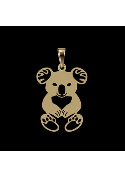 8 Ayar Altın Kolye Ucu Koala GM4715 0.5 gr