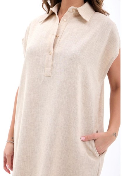 7451 Elbise-Bej fiyatları