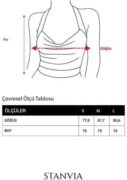 Kadın Boyundan Bağlamalı Degaje Yaka Crop Top Siyah Bluz fırsatları