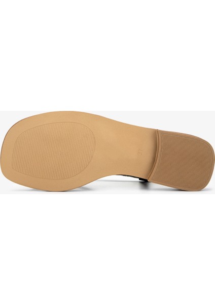 Kadın Deri Altın Rugan Düz Sandalet 838 16213 Bn Sndlt Y25 Altın Rgn indirimleri